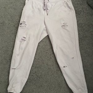 Aerie destroyed sweatpants